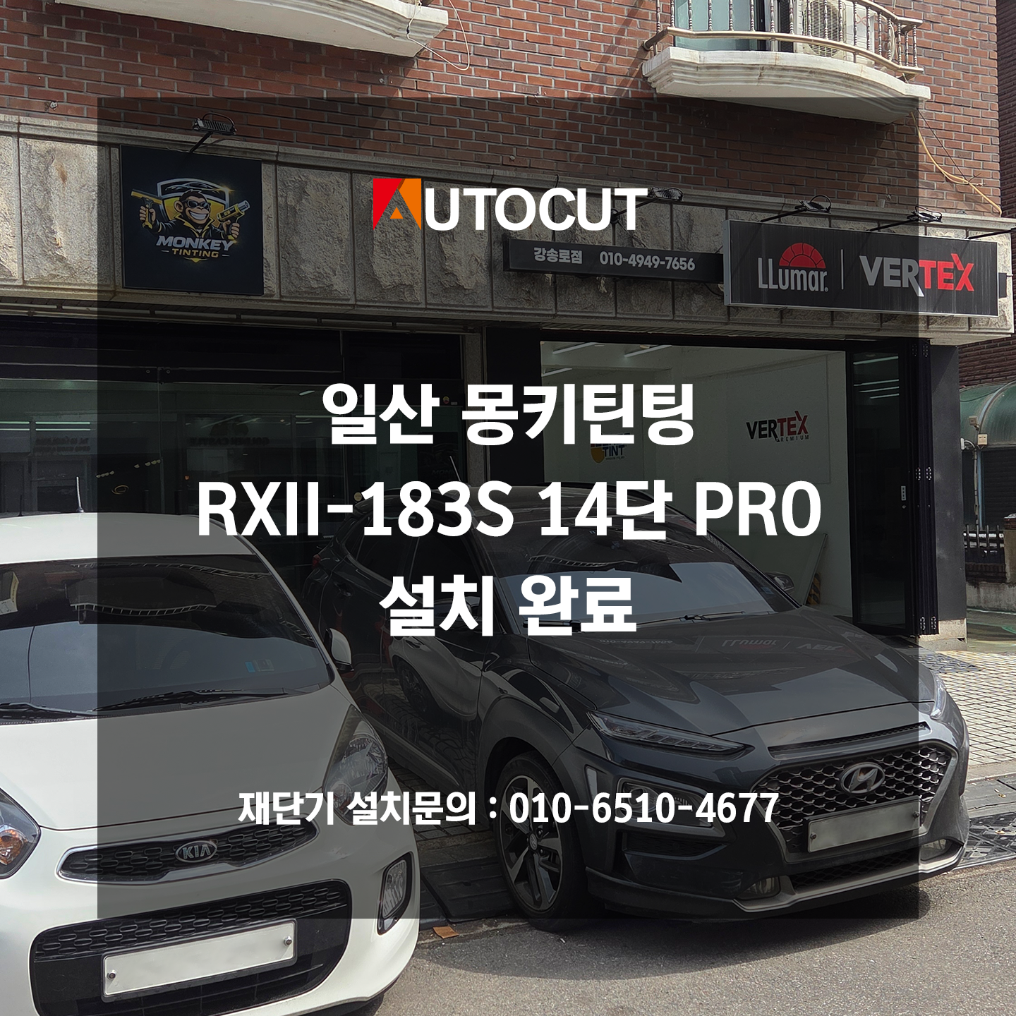 일산 몽키틴팅 RXII-183S 14단 PRO 설치